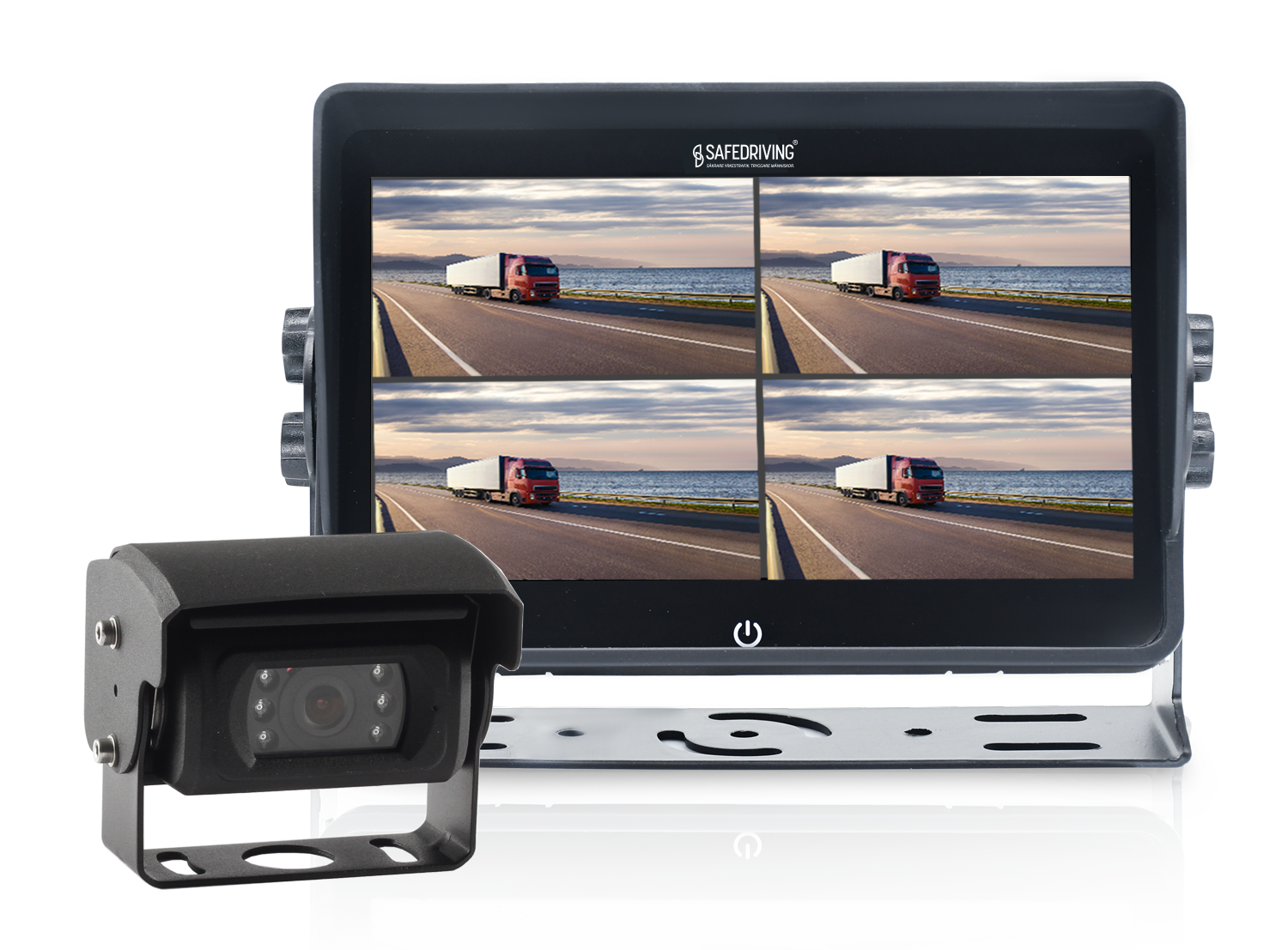 Kamerasystem 7" Touch 1080P El-visirkamera 6IR QUAD 4CH